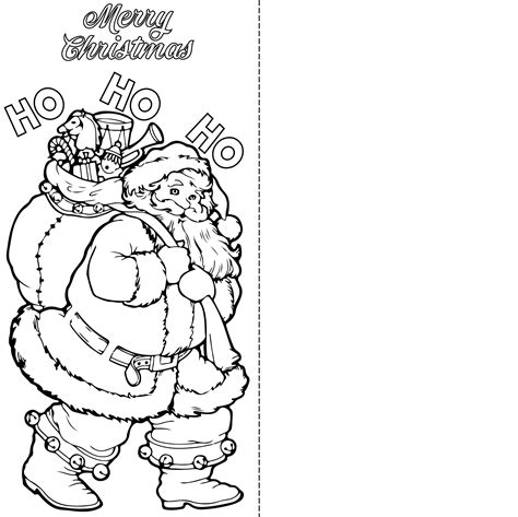 printable kids christmas cards  coloring pages