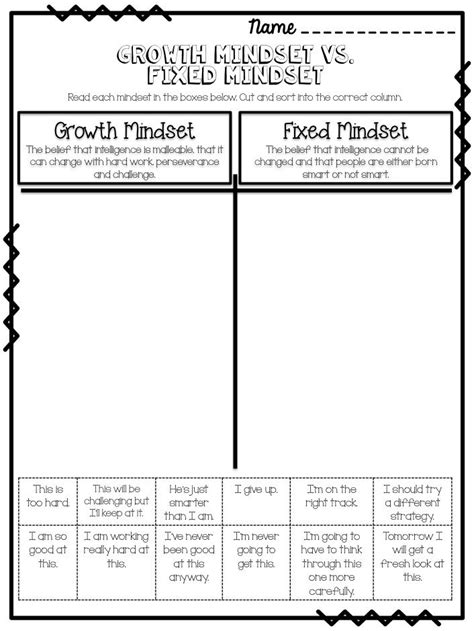 growth minds worksheet  students  practice  writing