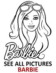 barbie sitting   logo  printable coloring page  girls