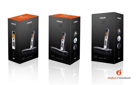 packaging design  vtech premium cordless phone