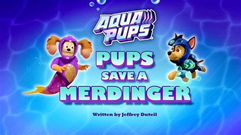 aqua pups pups save  merdinger paw patrol wiki fandom