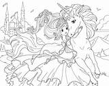 Einhorn Prinzessin Licorne Princesse Farbtonseite Coloration sketch template
