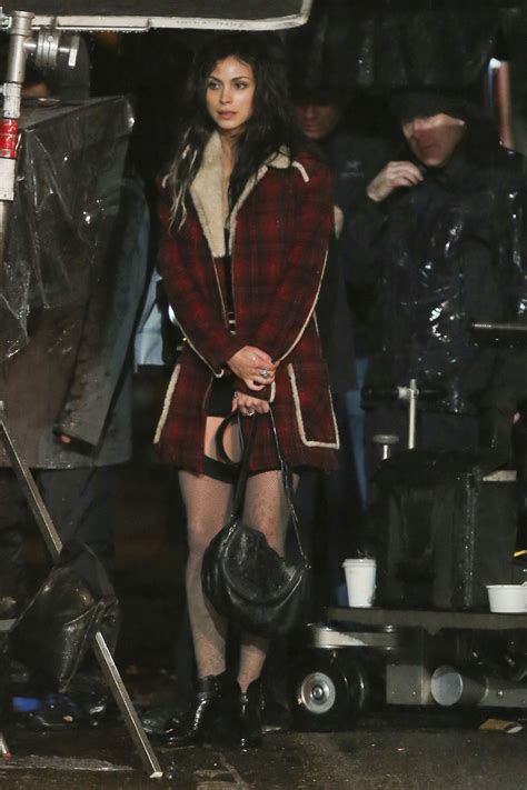 morena baccarin on the set of deadpool in vancouver april 2015