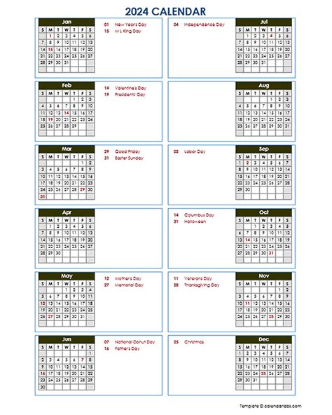 printable calendar  year   glance ailis arluene