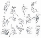 Sketch Jumping Gesture Jump Anatomy Humana Personajes Anatomía Caricaturas Aprender Tutorial Superheroes Boceto sketch template