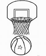 Coloring Basketball Pages Print sketch template
