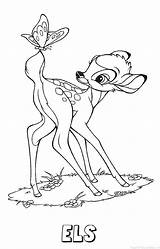 Els Bambi Kleurplaten sketch template