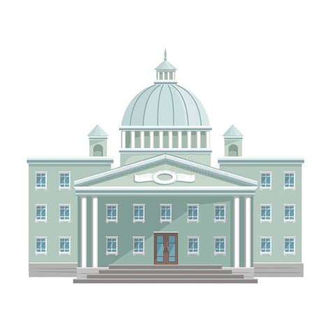 building  government vector iconcartoon vector icon isolated  white background building
