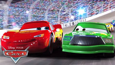 Lightning Mcqueen And Chick Hicks Rivalry Pixar Cars Youtube