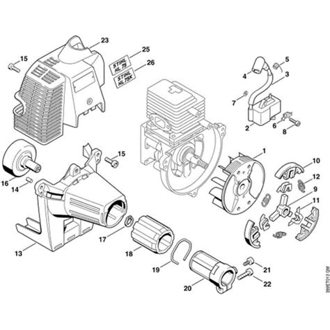 stihl hl   long reach hedgetrimmer hlk parts diagram  ignition system