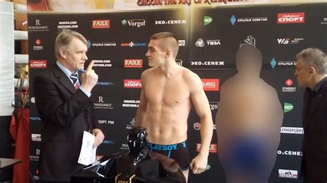 man candy czech kickboxer tadeas ruzicka lets it all hang out in weigh in [nsfw