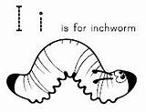 Letter Inchworm Printables Preschool Template Letters Coloring Pages Worksheet Lots Kindergarten sketch template