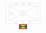 Grenada Grenade Drapeau Coloring1 sketch template