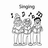 Choir Elementary Psalms sketch template