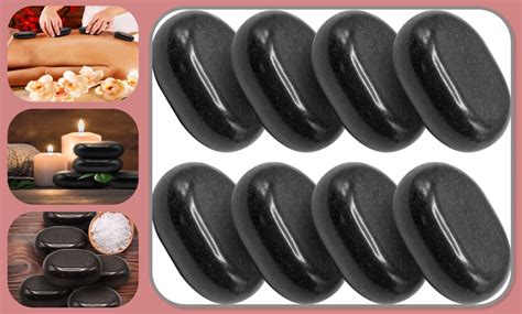 up to 34 off on 8 piece massage stones blac groupon goods