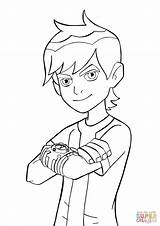 Ben Omnitrix Coloring Pages Drawing Paper Color Print sketch template