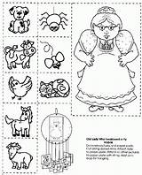 Swallowed Lady Fly Old Who There Coloring Activities Pages Preschool Book Sequencing Know Books Music Flickr Mobile Printable Kindergarten Woman sketch template