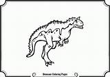Carnotaurus Coloringhome Dinosaur sketch template