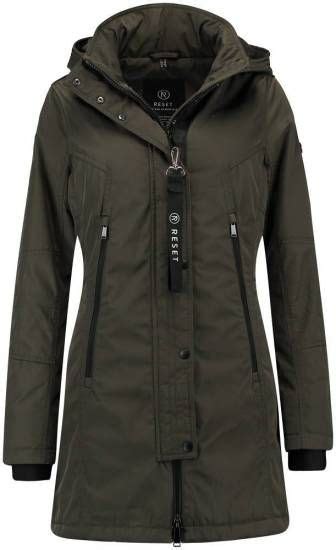 parka jas dames groen