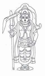 Vishnu Balarama Dashavatar Krishna Hindugallery Hindu Kerala Vamana sketch template