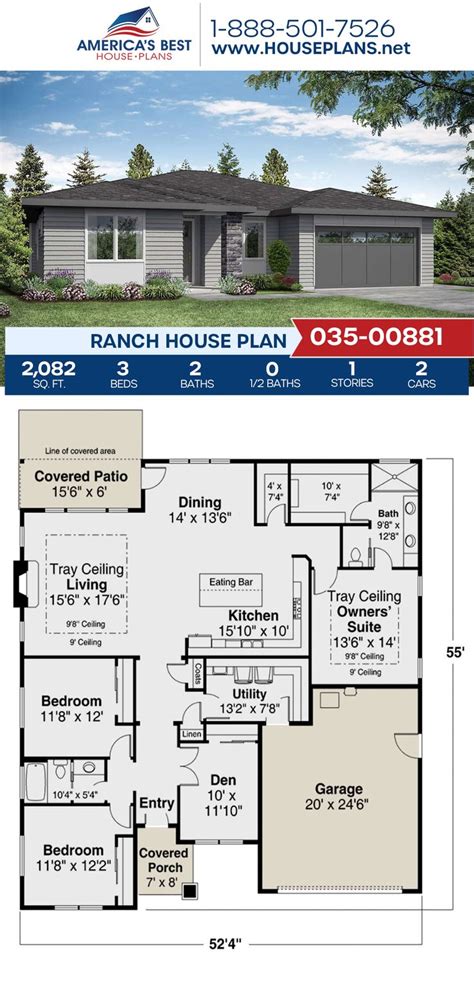 house plan   ranch plan  square feet  bedrooms  bathrooms ranch house plan