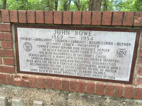 read  plaque john bowe