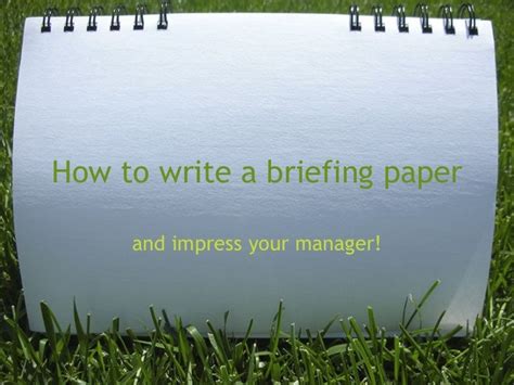 briefing papers
