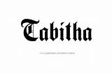 Name Tabitha Tattoo Designs sketch template
