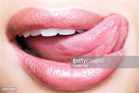 Woman Licking Lips Close Up Of A Womans Mouth High Res