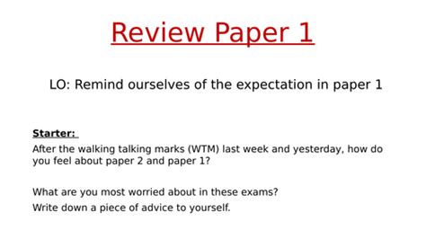 aqa paper  section  teaching resources