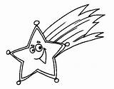 Estrella Fugaz Cadente Estrela Dibujo Fugaces Colorir Cometa Molde Fugas Stelle Eleo Acolore Desenhos Dibuixos Cuento Lucero Estel Estrelas Muchas sketch template
