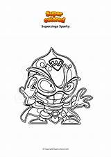 Superzings Colorare Sparky Disegno Ausmalbild Supercolored Stomper Ausmalbilder sketch template