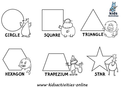 preschool shapes worksheets  printables kids activities