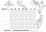 Behaviour Charts Behavior Printable Chart Coloring Panda Fu Kung Colouring Easy Weekly Rewardcharts4kids sketch template