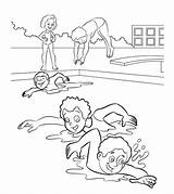 Swimmer Momjunction sketch template