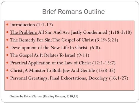 romans outline powerpoint    id