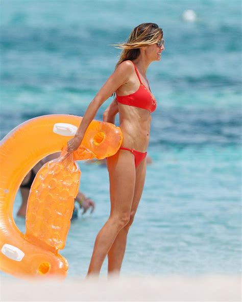 heidi klum in bikini at the beach on turks and caicos islands 4 6 2017