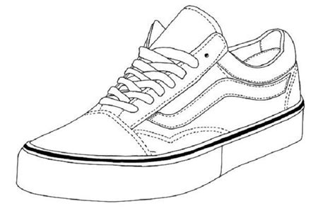 vans shoes coloring pages sneakers drawing shoes drawing sneakers