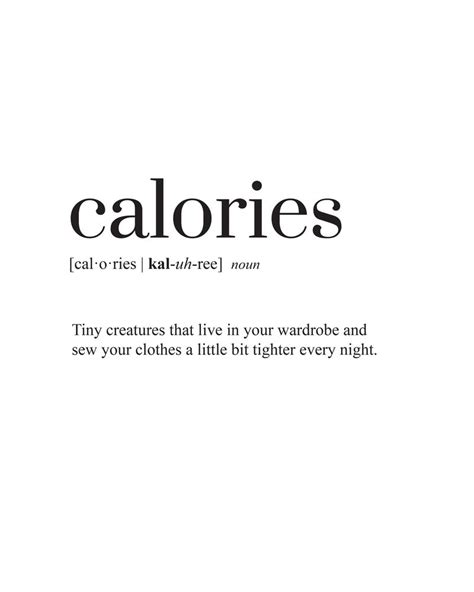 Funny Calories Definition Art Print By Little Black Bear X Small