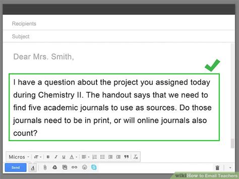 email teachers  sample emails student news hub