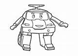 Poli Robocar Coloring Pages Drawing Color Kids Children Easy Getdrawings Paintingvalley Justcolor sketch template