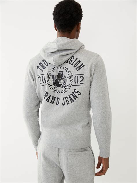 mens logo zip hoodie mens hoodies true religion