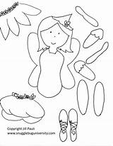 Fairy Paper Puppet Puppets Dolls Template Own Make Pages Doll Printable Templates Crafts Craft Snugglebuguniversity Pattern Coloring Articulated University Kids sketch template