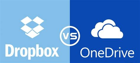 cloud storage services compared dropbox  onedrive