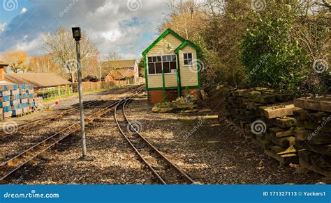 signal house   railway  aylsham train station   bure valley railway editorial