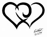 Tribal Heart Tattoo Hearts Designs Tattoos Flower Deviantart Double Simple Drawings Clipart Clip Cliparts Intertwined Two Drawing Stencil Dragon Cute sketch template
