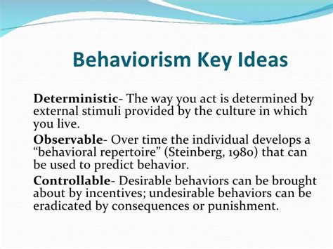 behaviorist theory