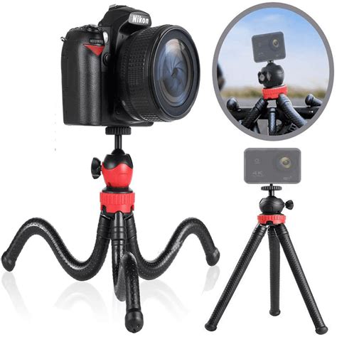 amgra flexible tripod phone tripods mini camera tripod  sports camera  bluetooth remote