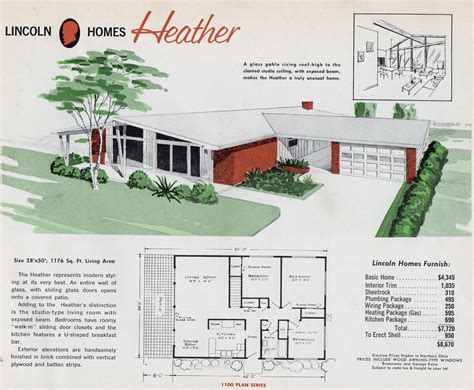 mid century modern house architectural plans vintage house plans ranch house floor plans