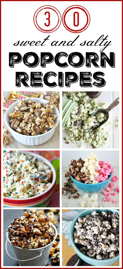 sweet  salty popcorn recipes  mommy style